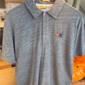 Aviator Nation Gray Polo Shirt